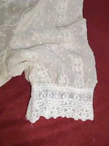 Vintage Lace Trim Button Dress