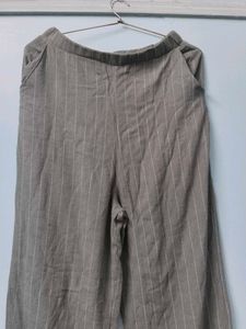 Green Crop Top And Trouser Set For Girls