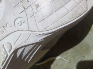 White athletic shoes