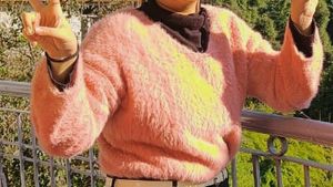 Pink Fur Comfy Sweater