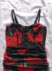 brand new(urbanic)Floral Bodycon Corset Midi Dress