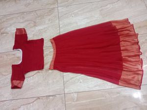 Rani Pink Colour Pattupavada