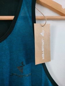 Teal Blue And Black Active Wear T Shirts (Men&#39;s)