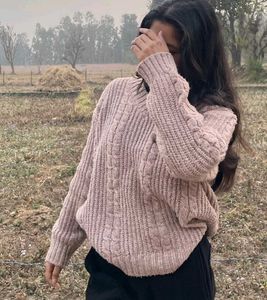 Cozy Knit V-Neck Sweater