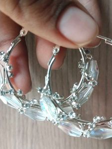 Crystal Hoop Earrings