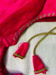 Golden Saree With Blouse