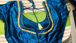 Kanchipuram Blue Silk Saree