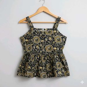 Printed Sleeveless Top