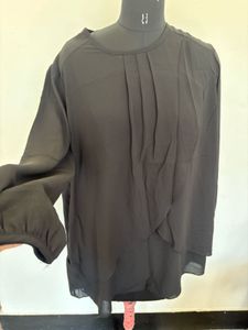 Elegant Black Layered Top
