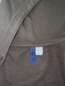 H&amp;M Olive Green Zip-Up Hoodie