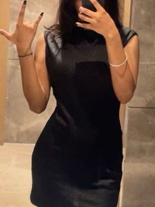 black backless/tie up dress