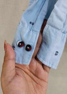 Blue Patterned Shirt