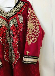 Beautiful Red Kurta &amp; Dupatta Set