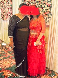 Full Heavy Frill Lehanga With Original Mirror Blou