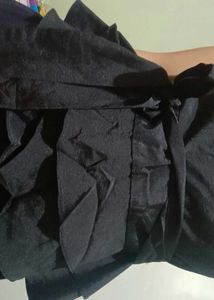 Black Milkmaid Top