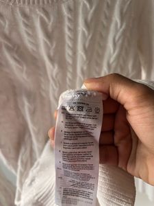 Classic Ivory Cable-Knit Sweater