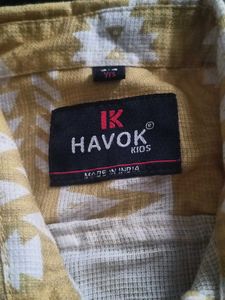 Havok Kids Patterned Button-Down Shirt