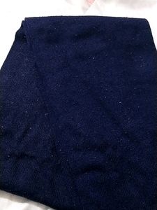 Navy Blue Woolen Muffler