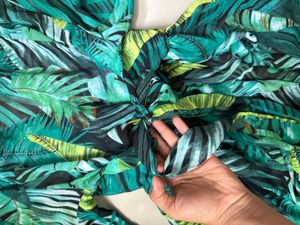Tropical Print Maxi Dress