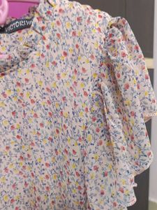 A Beautiful Floral Print Frock