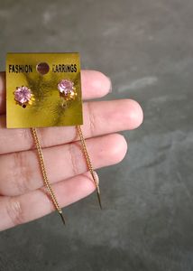 Beautiful Golden Earings And Chain 💛💛💛