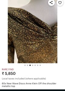 Metallic Crop Top