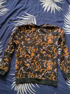 Oversized Pinterest Floral Sweatshirt