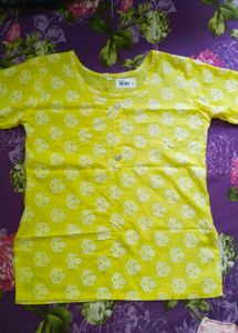 Beautiful Yellow Kurti ..