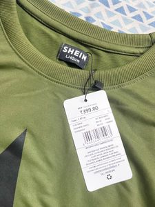 Olive Green Graphic T-Shirt