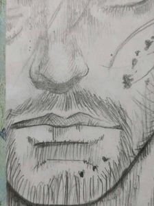 Pencil Sketch of Musashi Miyamoto