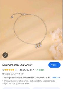 Giva arboreal leaf anklet
