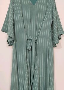 Women Midi Dress For Party Wear ( Olive Green 💚)