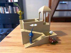 Yellow Pikmin Figure 3d Printed