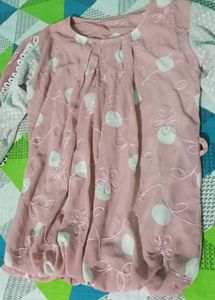 Pink Blouson Top