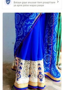 Elegant Blue Saree