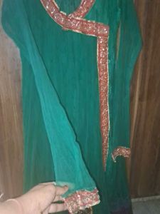 Green Anarkali Suit