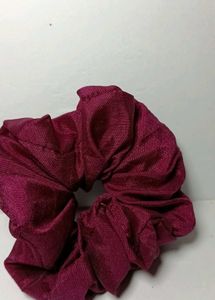 Burgundy &amp; Purple Silk Scrunchie Set