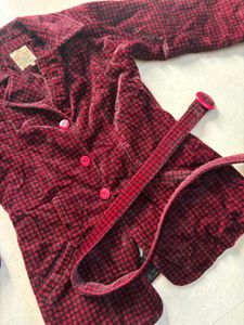 Overcoat Blazer Red