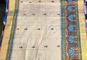 Madhubani Sari Handwork (Fix Price)