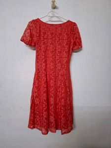 Orange Lace Dress