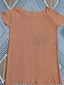 Cute Brown Knit Top