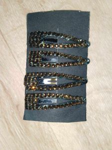 Sparkly Hair Clips - Set of 4