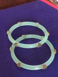 Mint Green Bangle Set