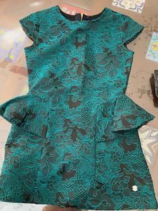 Elegant Green Lace Dress