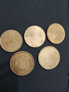 5rs Coins Of Different Designs