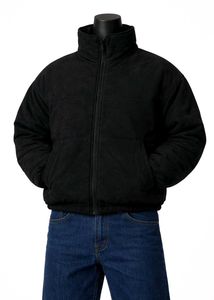 Black High Neck Puffer Jacket