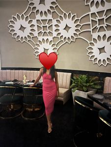 Pink bodycon Midi Dress