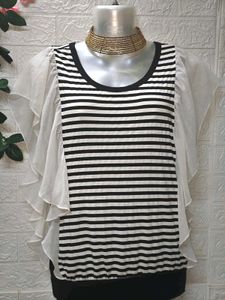 Size S/M 🎁Buy 2 Get 1 Free 🎁 Striped Cotton Top