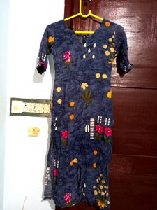 Blue Cotton Kurtha