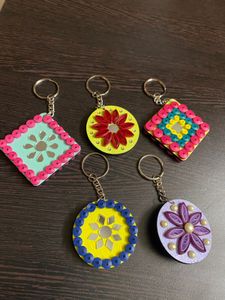 Quilled Paper Keychains - Buy Any one For 100/-